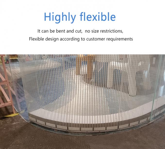 पी20 पी30 पी40 एलईडी फिल्म स्क्रीन विशाल ग्लास पर्दा दीवार विज्ञापन प्रदर्शन 3