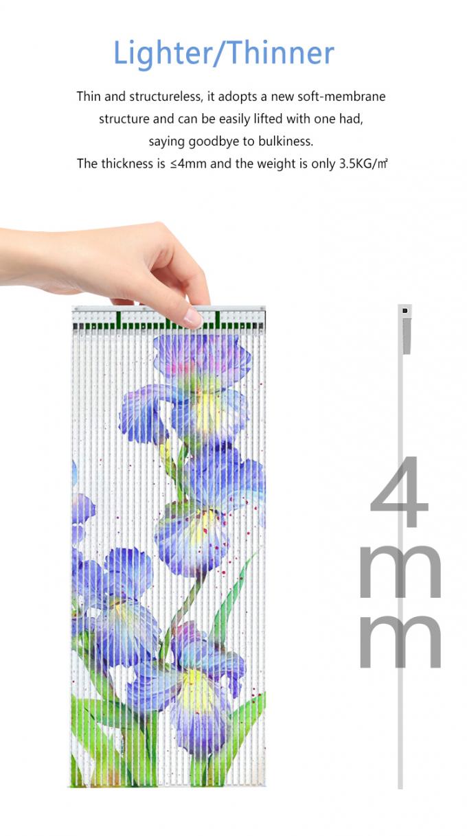 पी20 पी30 पी40 एलईडी फिल्म स्क्रीन विशाल ग्लास पर्दा दीवार विज्ञापन प्रदर्शन 5