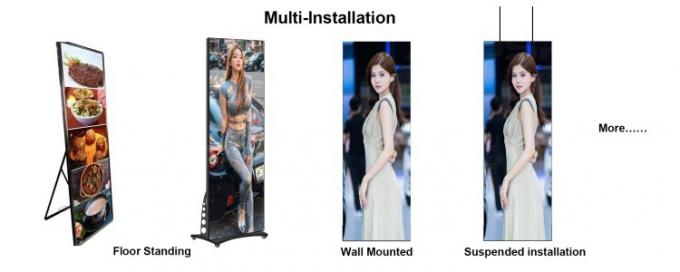 तह योग्य एलईडी पोस्टर पोर्टेबल डिजिटल वीडियो विज्ञापन पोस्टर स्क्रीन एलईडी पोस्टर डिस्प्ले 3