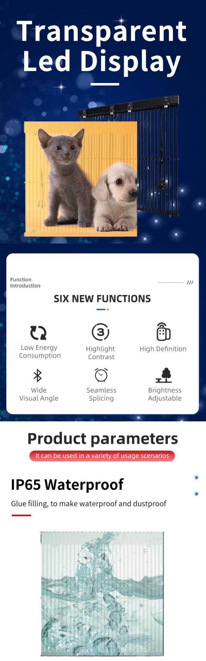 पारदर्शी एलईडी स्क्रीन डिस्प्ले पारदर्शी ग्लास विंडो एलईडी पारदर्शी वीडियो दीवार लचीला पैनल उच्च चमकएलईडी स्क्रीन 0