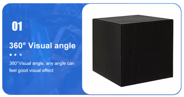 P2.5 P3 P3.91 P4.81 इनडोर और आउटडोर विज्ञापन के लिए एलईडी क्यूब लोगो डिस्प्ले क्रिएटिव एलईडी डिस्प्ले स्क्रीन 3