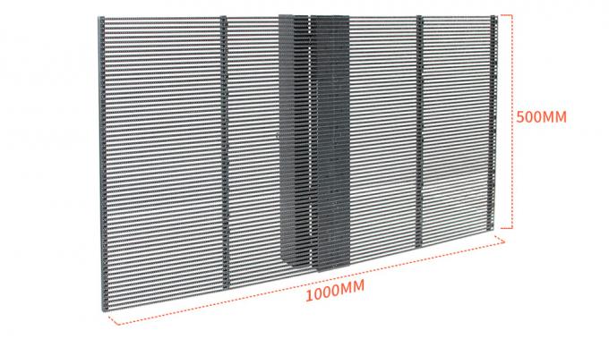 3.91-7.82 मिमी पिक्सेल पिच पारदर्शी एलईडी डिस्प्ले स्क्रीन, 5-100 मीटर देखने की दूरी के लिए 75% पारदर्शिता के साथ 0