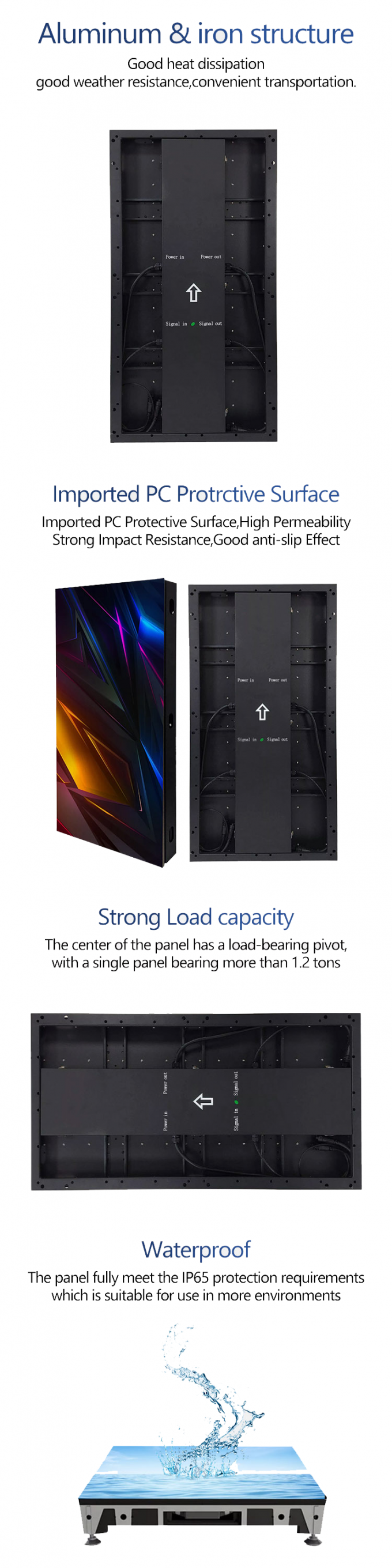 एलईडी डांस फ्लोर डिस्प्ले रेंटल टाइल पैनल 500*1000 हाई रिफ्रेश एलईडी स्टेज वेडिंग स्क्रीन वॉल पी2.9 इंटरैक्टिव एलईडी डिस्प्ले 2