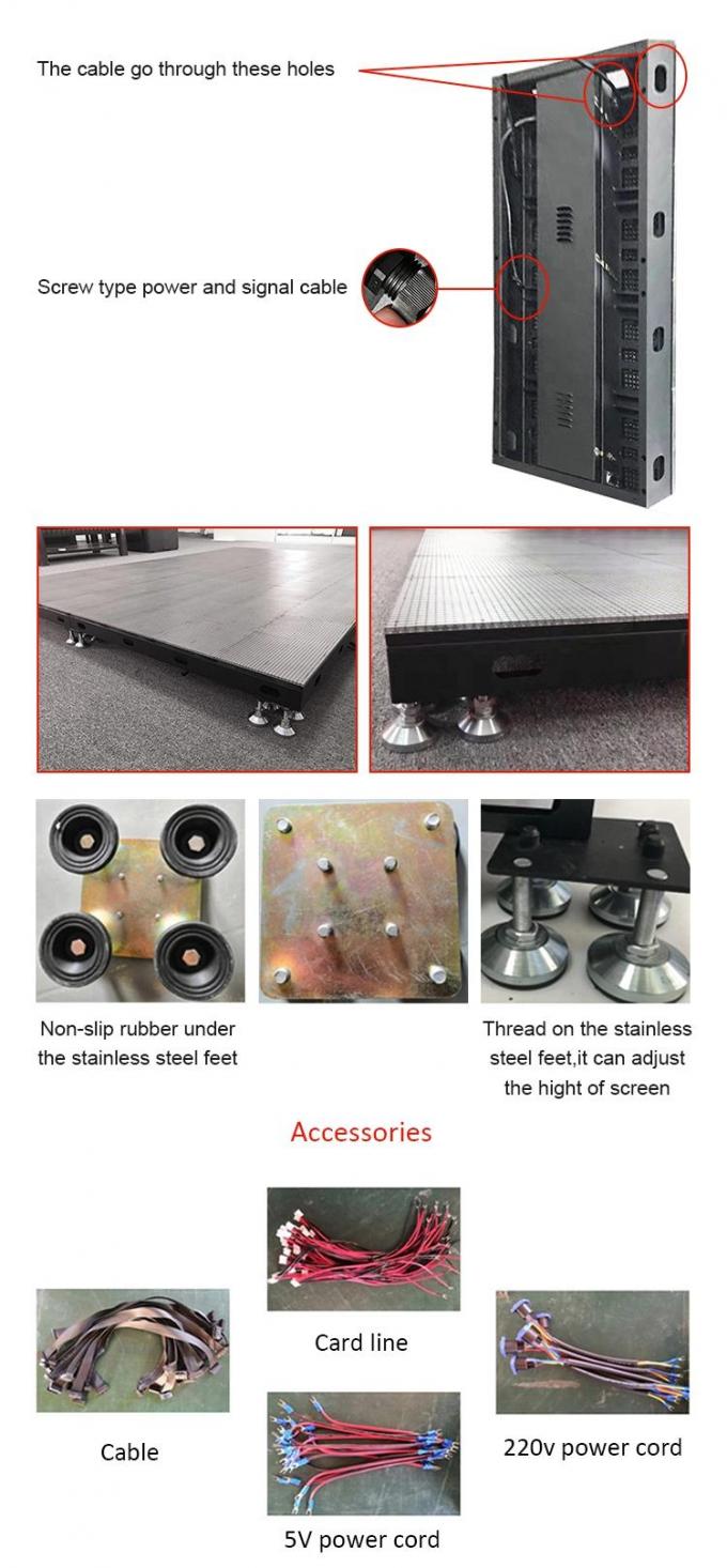 एलईडी डांस फ्लोर डिस्प्ले रेंटल टाइल पैनल 500*1000 हाई रिफ्रेश एलईडी स्टेज वेडिंग स्क्रीन वॉल पी2.9 इंटरैक्टिव एलईडी डिस्प्ले 5
