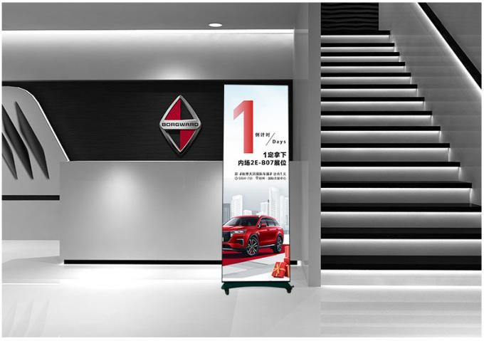 HD मूवेबल एलईडी पोस्टर डिस्प्ले स्क्रीन इनडोर आउटडोर फ्लोर स्टैंडिंग P1.8 P2 फोल्डेबल एलईडी पोस्टर स्क्रीन P2.5 एलईडी स्क्रीन पोस्टर 10