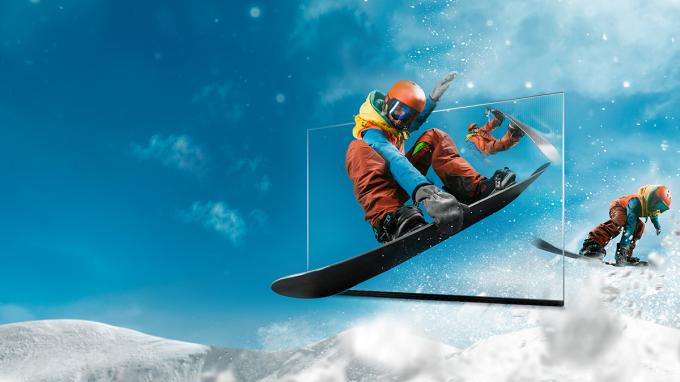 पारदर्शी पी3.91 होलोग्राफिक एलईडी स्क्रीन पूर्ण रंग एलईडी डिस्प्ले स्क्रीन होलोग्राफिक अदृश्य अदृश्य एलईडी स्क्रीन 4