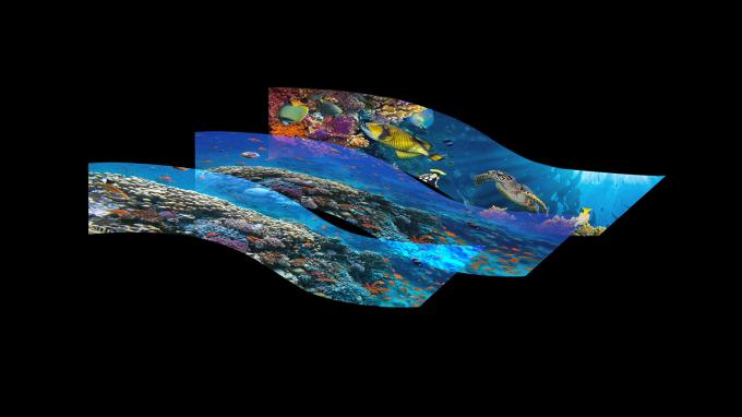 पारदर्शी पी3.91 होलोग्राफिक एलईडी स्क्रीन पूर्ण रंग एलईडी डिस्प्ले स्क्रीन होलोग्राफिक अदृश्य अदृश्य एलईडी स्क्रीन 6