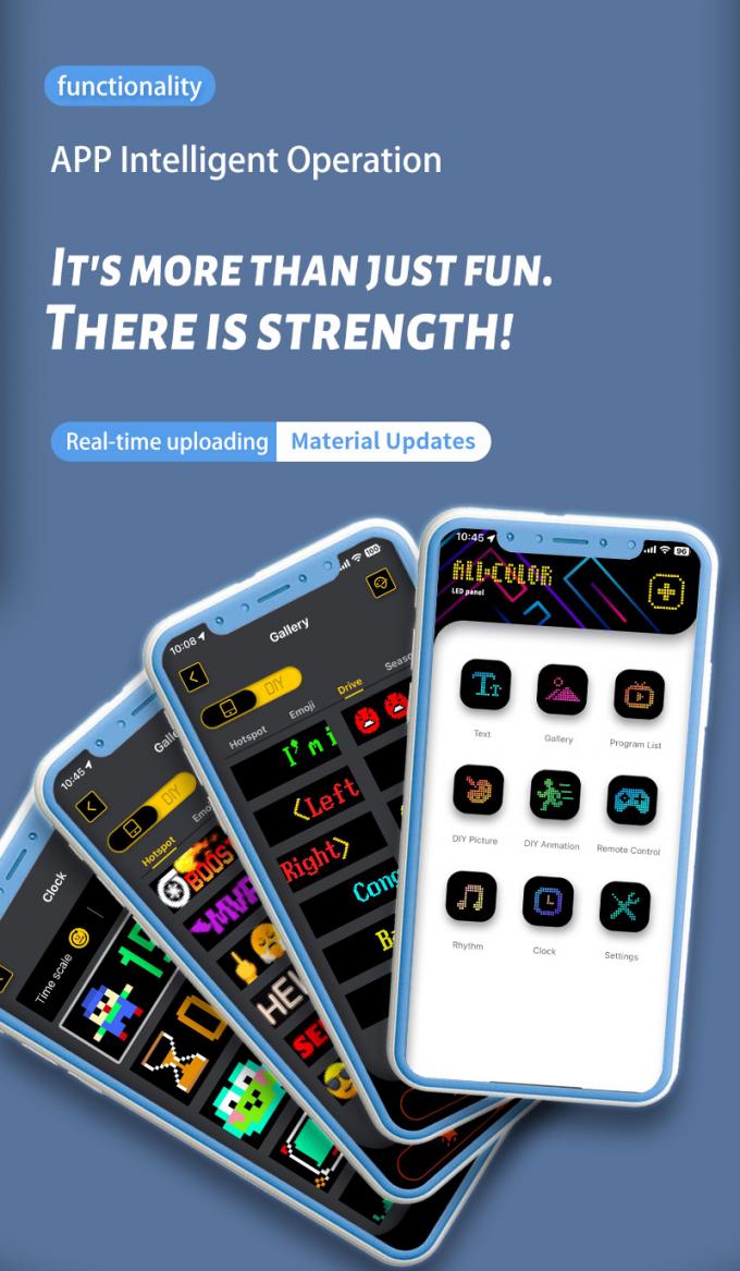 कार एलईडी साइन डिस्प्ले 16*64 प्रोग्राम करने योग्य यूएसबी 5 वी आरजीबी पैटर्न एनीमेशन टेक्स्ट DIY स्क्रॉलिंग पैनल रिमोट कंट्रोल विज्ञापन एलईडी स्क्रीन 5