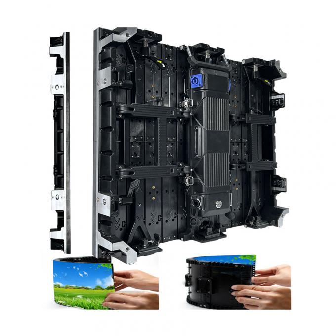 घुमावदार स्क्रीन इनडोर/आउटडोर फ्लेक्सिबल एलईडी वीडियो वॉल रेंटल एलईडी डिस्प्ले प्रदर्शनी और मंच गतिविधियों के लिए-P2.976 P3.91 P4.81 1