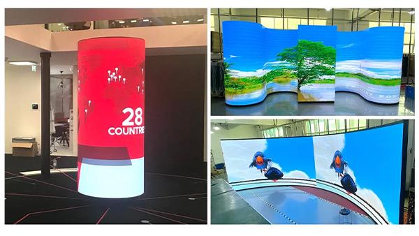 अनुकूलन योग्य सॉफ्ट एलईडी स्क्रीन टीवी डिस्प्ले पी3 इंडोर फ्लेक्सिबल एलईडी पैनल सेक्सी स्क्रीन मूल्य 1