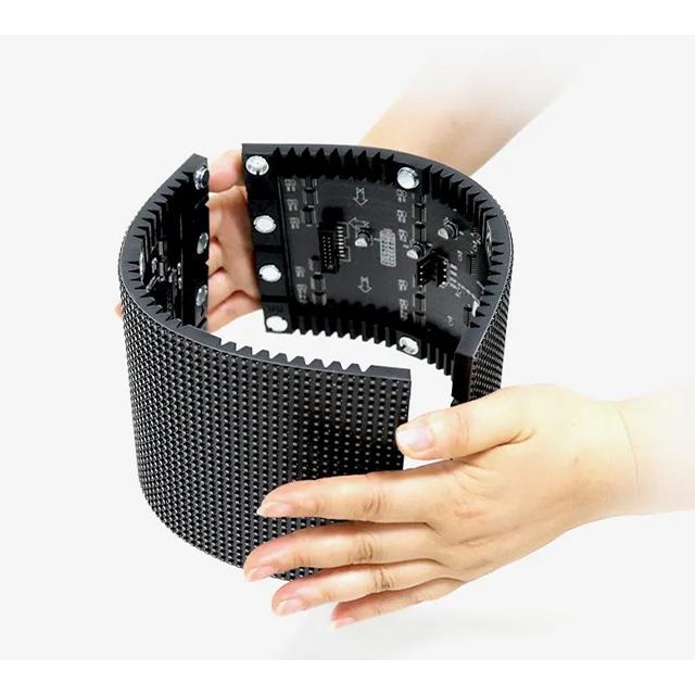 अनुकूलन योग्य सॉफ्ट एलईडी स्क्रीन टीवी डिस्प्ले पी3 इंडोर फ्लेक्सिबल एलईडी पैनल सेक्सी स्क्रीन मूल्य 2