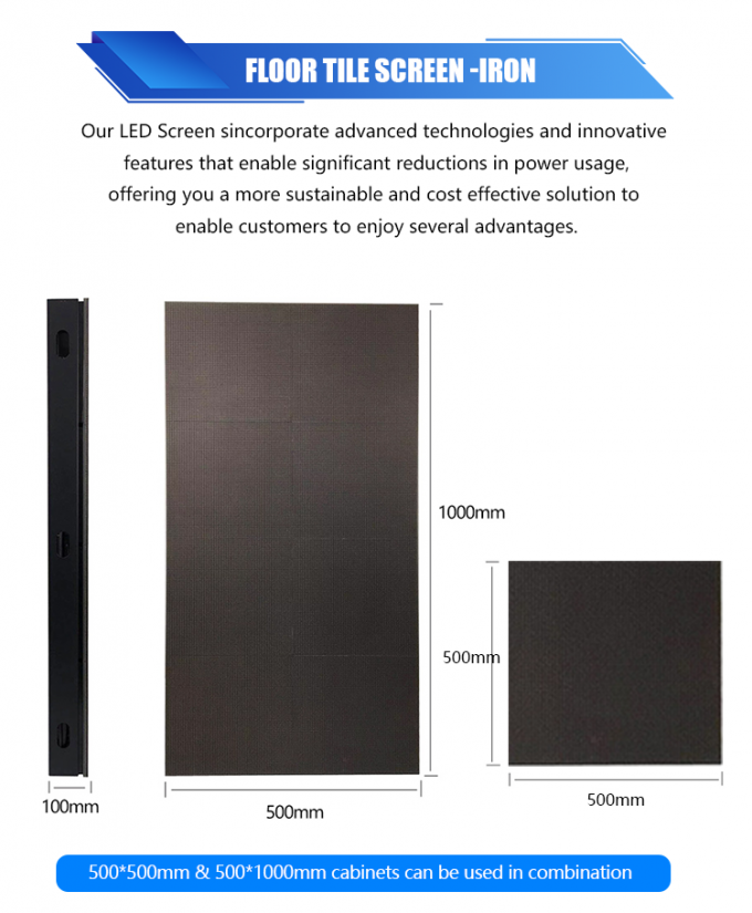 3 डी स्टेज डांस फ्लोर पैनल डिस्प्ले इंटरएक्टिव एलईडी फ्लोर टाइल स्क्रीन P2.6 P2.97 P3.91 एलईडी स्क्रीन 7