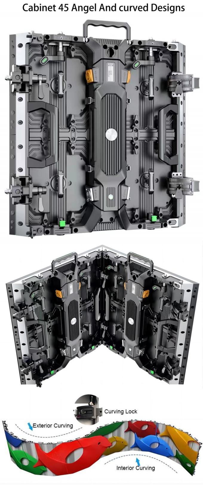 बैक स्टेज वीडियो वॉल डिस्प्ले पैनल के लिए इनडोर आउटडोर एलईडी स्क्रीन P1.56 P1.95 P2.6 P2.97 P3.91 2