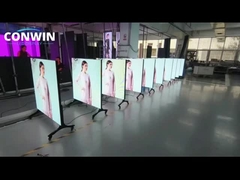 प्रदर्शनी हॉल के लिए एल्यूमीफ्रेम मिश्र धातु के साथ इंटरैक्टिव बुद्धिमान एचडी 2K 4K एलईडी स्क्रीन टीवी 145 इंच