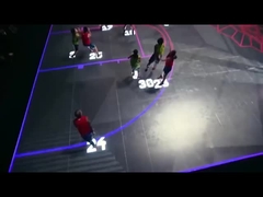 फुल कलर इंटरएक्टिव डिजिटल डांस एलईडी फ्लोर टाइल स्क्रीन